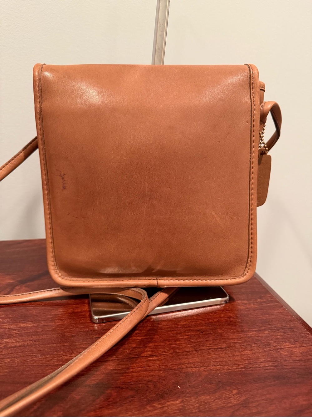 Coach Vintage Tan Leather Crossbody Bag - Picture 2 of 11